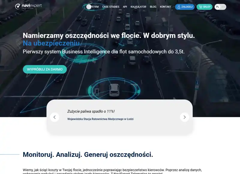 Monitoring i telematyka dla firm - NaviExpert Telematics